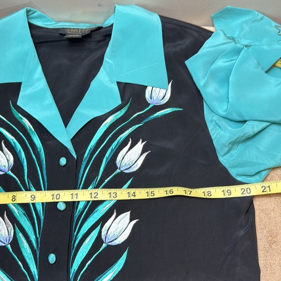 BOB MACKIE 100% silk shirt - Picture 8 of 10